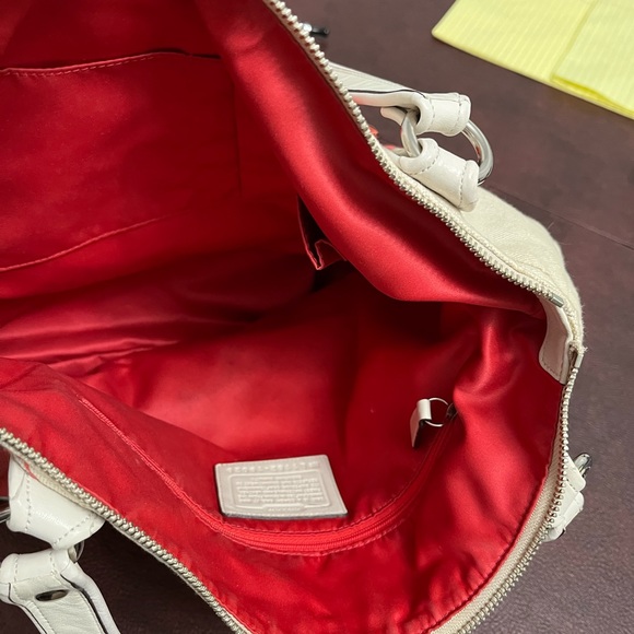 Coach Canvas floral large shoulder bag - Picture 6 of 11